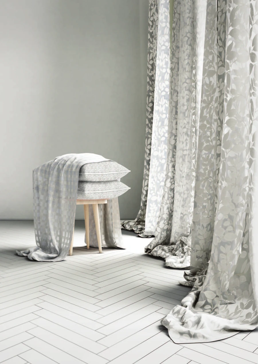 Antheia, embroidered sheer by SJ