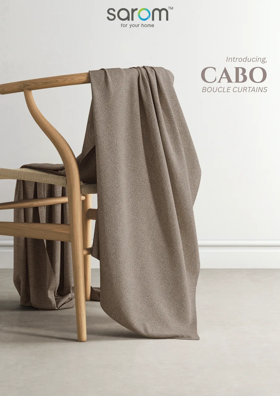 Cabo, boucle curtain by SJ