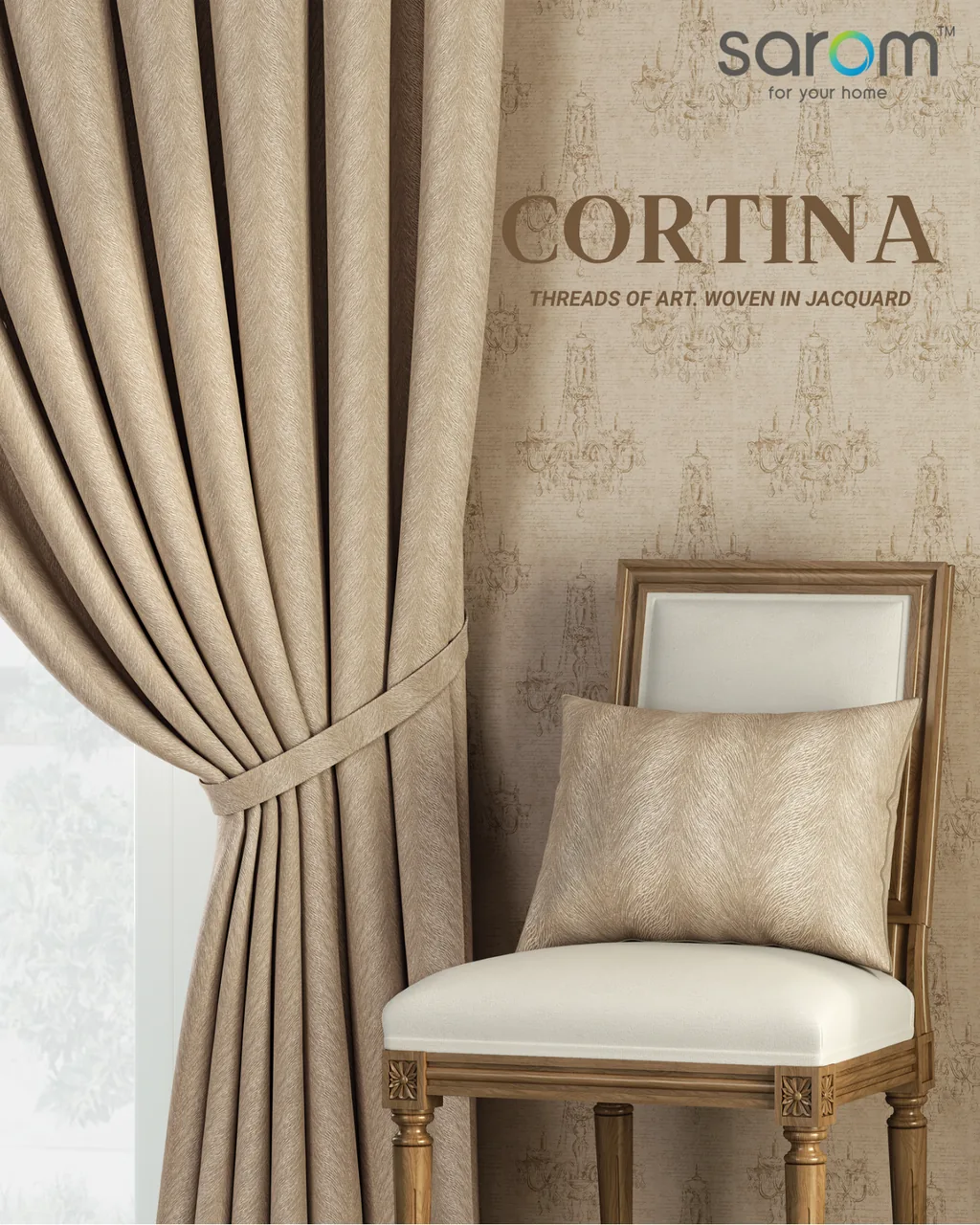 Cortina, jacquard curtain by SJ