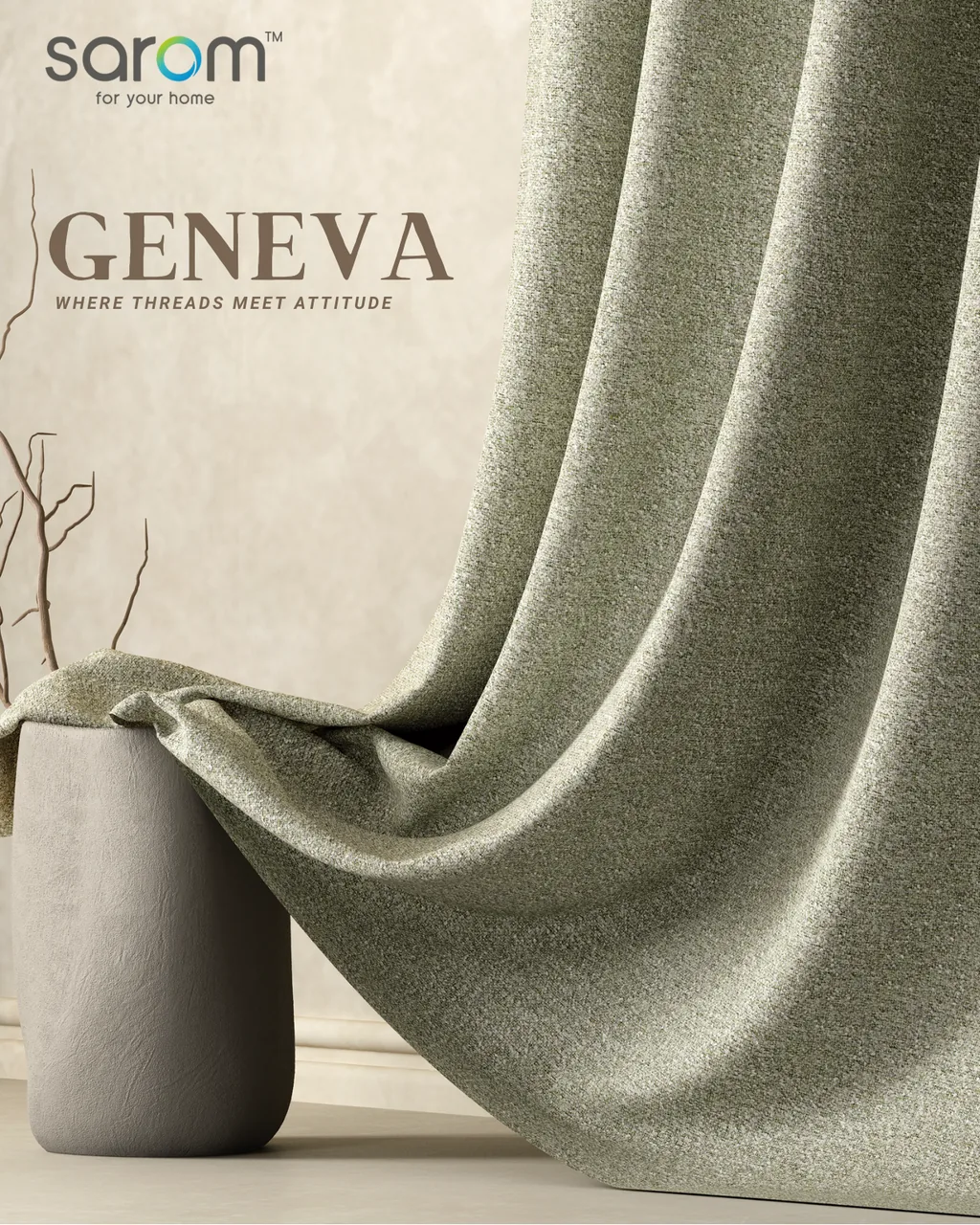 Geneva, jacquard curtain by SJ