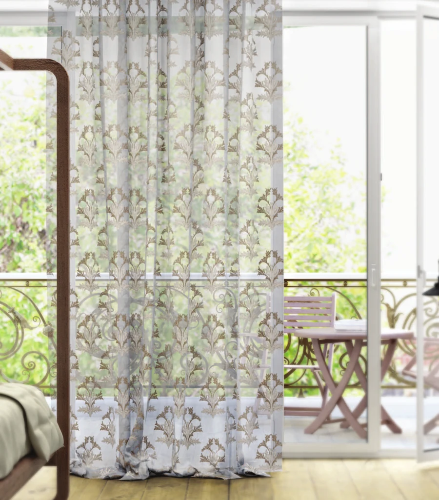 Liona, embroidered sheer by SJ