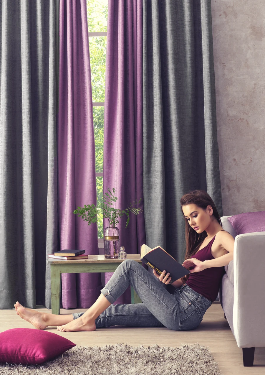 Pristine, jacquard curtain by SJ
