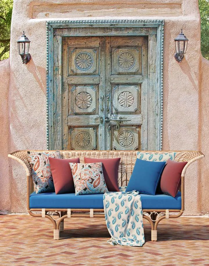 Jaipur Volume 2, digital print velvet by SJ
