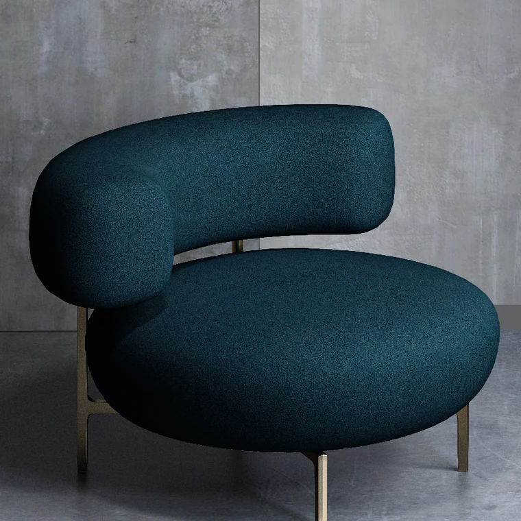 Accent chair in a textured weave